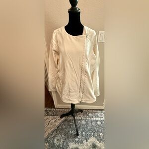 Athleta Off White Moto Jacket
